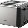 Bosch TAT4P440GB DesignLine 4 Slice Toaster - S/Steel