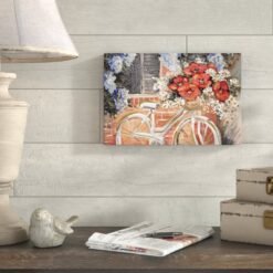 Daisies and Bike Rides Floral and Botanical by Oliver Gal - Painting Print