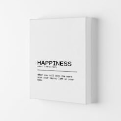 Definition Quote 'Happiness Laptop' Textual Art