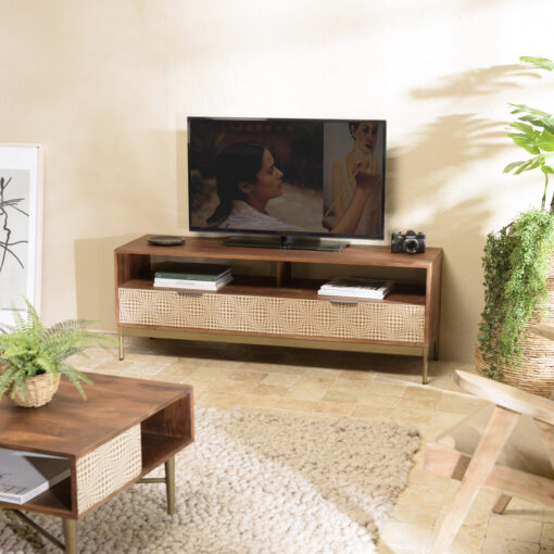 Egbert Solid Wood TV Stand for TVs up to 58"