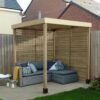 Forest Garden Modular Pergola with 2 Side Panels