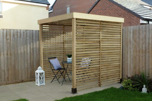 Forest Garden Modular Pergola with 3 Side Panels