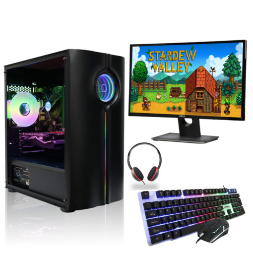 Gaming PC Bundle Intel Core i3 8GB RAM 240GB SSD Windows 10 WiFi