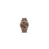 Garmin vívomove Sport Hybrid Smartwatch with Hidden Touchscreen Display, Black Walnut Silicone