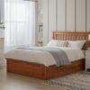 Habitat Aspley Double Wooden Ottoman Bed Frame - Oak Stain