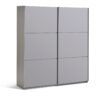 Habitat Holsted Grey Gloss Large Sliding Wardrobe