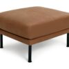 Habitat Moore Leather Footstool - Tan