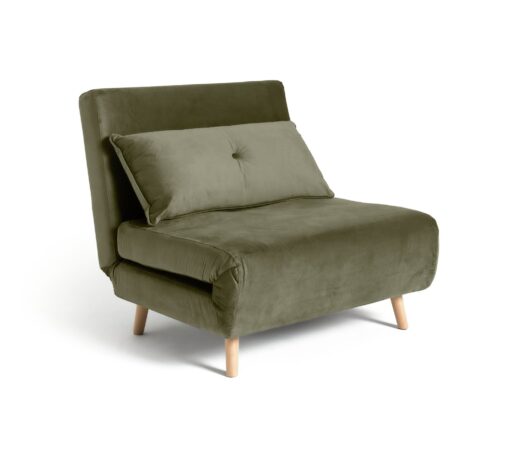 Habitat Roma Velvet Fabric Chairbed - Sage Green