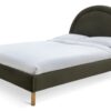 Habitat Sol Sunrise Double Velvet Bed Frame - Green