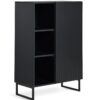 Habitat Tono 1 Door Cabinet - Black