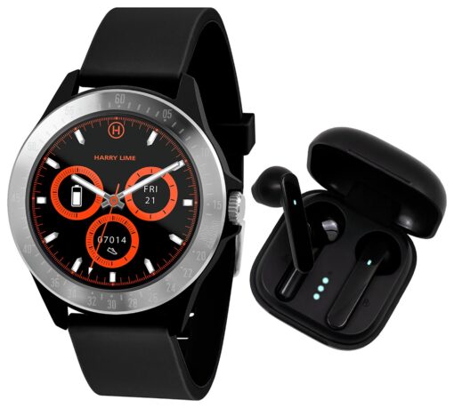 Harry Lime Black Smart Watch & Ear Bud Set