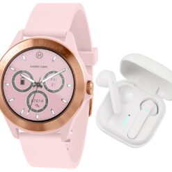 Harry Lime Pink Smart Watch and Ear Pod Set