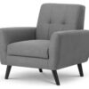 Julian Bowen Monza Fabric Armchair - Grey