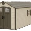 Lifetime Plastic Desert Outdoor Storage Shed - 8 x 20ft