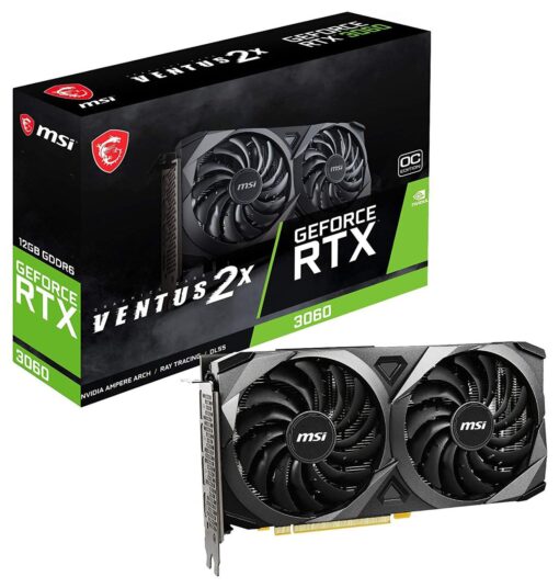 MSI Nvidia RTX 3060 Ventus 2X OC 12GB Graphics Card