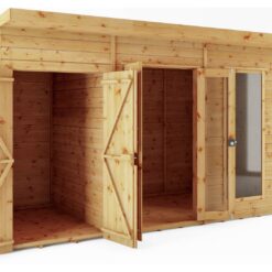 Mercia Maine Summerhouse with Side Shed - 12 x 6ft