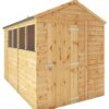 Mercia Shiplap 4 Glazed Windows Apex Shed - 10 x 6ft