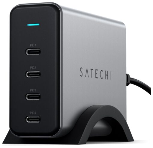 SATECHI 165W Type C PD Wall Charger - Black & Silver