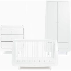 Snuzkot Skandi 3 Piece Nursery Furniture Set - White