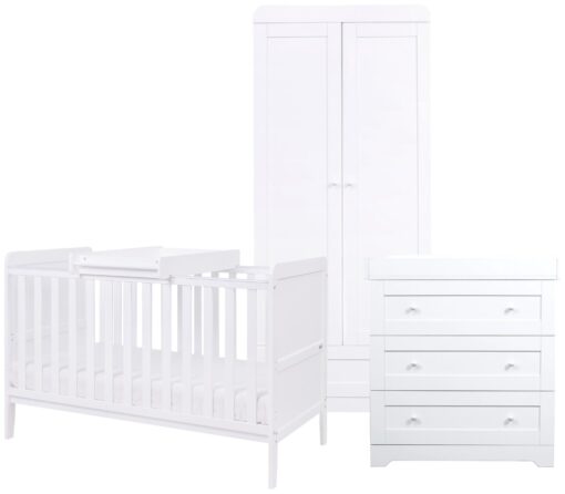 Tutti Bambini Rio Cot Bed Nursery Furniture Set - White