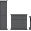 Tvilum Paris 3 Piece 2 Door Wardrobe Set - Grey