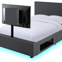 XR Living Ava Double TV Bed Frame - Grey