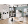 2 piece Mapua office furniture set in white, 180cm W x 91cm H x 80cm D