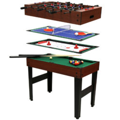 Charles Bentley4-In-1 Multi Sports Table Including Pool, Football, Push Hockey & Table Tennis