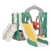 (Green ) 5 in 1 Kids Slide & Climbing Toys with Storage