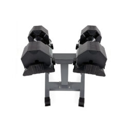 (2x 40kg Octagon Adjustable Dumbbell WITH STAND (80kg total)) BRAINGAIN