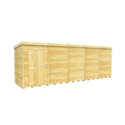 (5ft x 20ft Single Door Without Windows) Pent Shed 5ft x 20ft Fast & Free 2-5 Days Nationwide Delivery