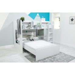 Alexzander Bed Frames Loft Bed with Shelves