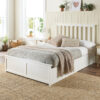 Alliviah Wooden Ottoman Bed - Shaker Style Solid Wood Storage Bed