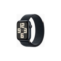 Apple Watch SE (GPS) - 2nd generation - 44 mm - midnight - smart watch with sport loop - textile - midnight - wrist size