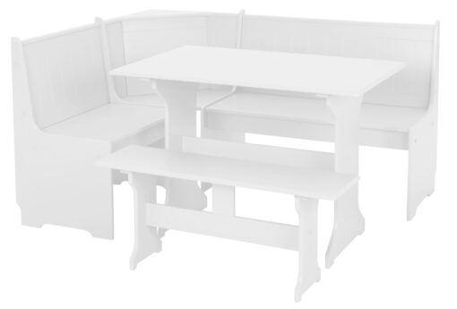 Argos Home Haversham Corner Dining Set & Bench - White