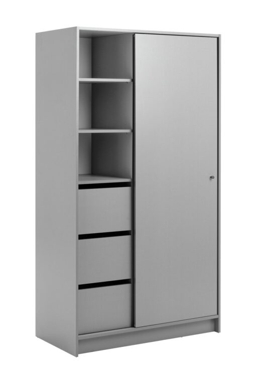 Argos Home Malibu 1 Door Sliding Wardrobe - Grey