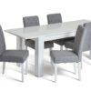 Argos Home Miami 4-6 Seater Extending Table & 6 Grey Chairs