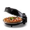 Ariete Mini 1200w Fast Cooking Pizza Oven With Non-stick Refractory Stone, Black