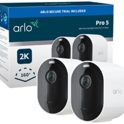 Arlo Pro 5 2K HDR Outdoor Security Camera 2 pack - White