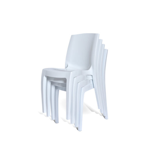 Asharna Stacking Side Chair in White