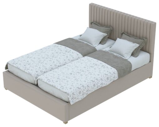 Aspire Superking Adjustable Bed with Mattress - Off White