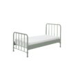 BRONXX Metal Bed In Cool Look Black Matt, Lying Surface 90 X 200 Cm