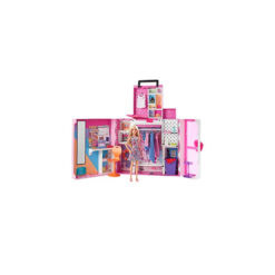 ?Barbie Dream Closet Playset & Blonde Doll, 2+ Ft. Wide, 15+ Storage Areas, Mirror, Hamper Chute, 30+ Outfit & Accessory Pieces, 3 Years Old