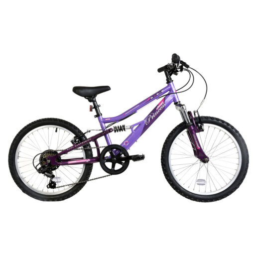 Basis Princess 20" Girls Full Suspension Mountain Bike - Purple/Pink