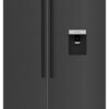 Beko ASD2341VB American Fridge Freezer - Black