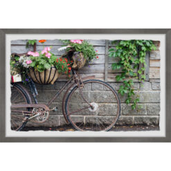 "Bike Planter" Framed Painting Print