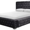 Birlea Grande Kingsize Velvet Ottoman Bed - Black