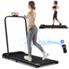 (Black) Folding Treadmill Portable Walking Running Machine