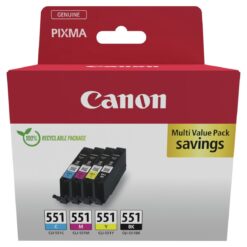Canon CLI-551 Ink Cartridges - Black & Colour