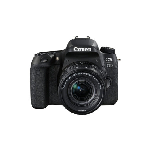 Canon EOS 77D Camera with EF-S 18-55mm f/4-5.6 IS STM Lens - Black